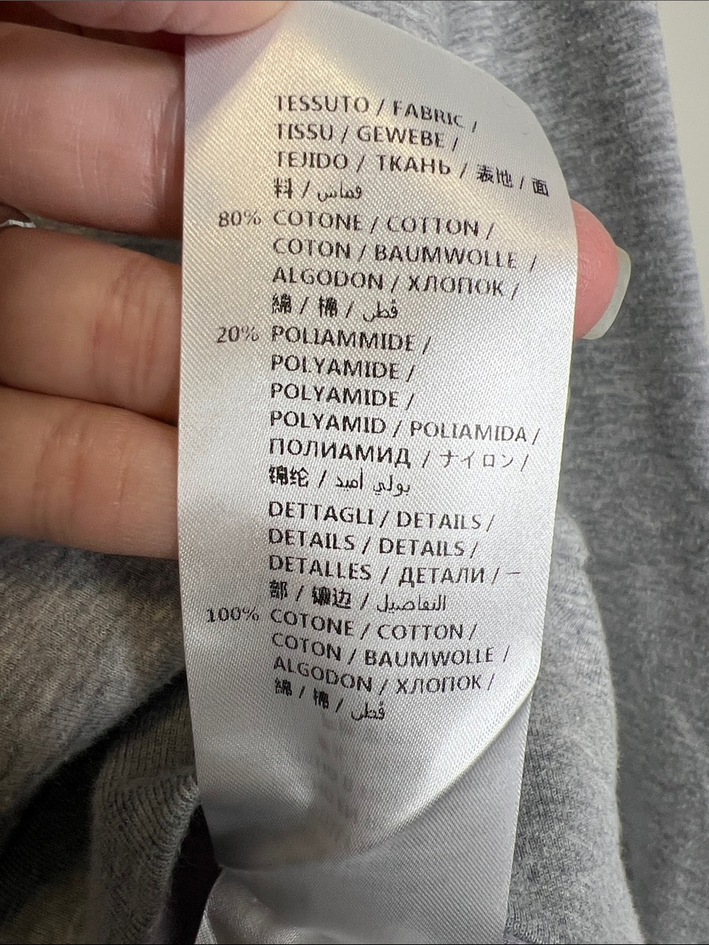STELLA MCCARTNEY Blue Side Bow Gray Sweatshirt size 38 - Picture 9 of 12